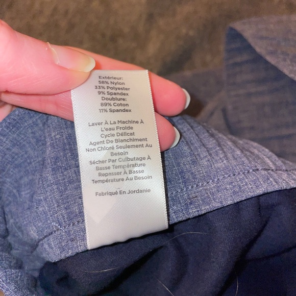 Talbots Tennis Skort - Chambray Circle Skort w/Pockets + Bike Shorts Sz S - Picture 6 of 8